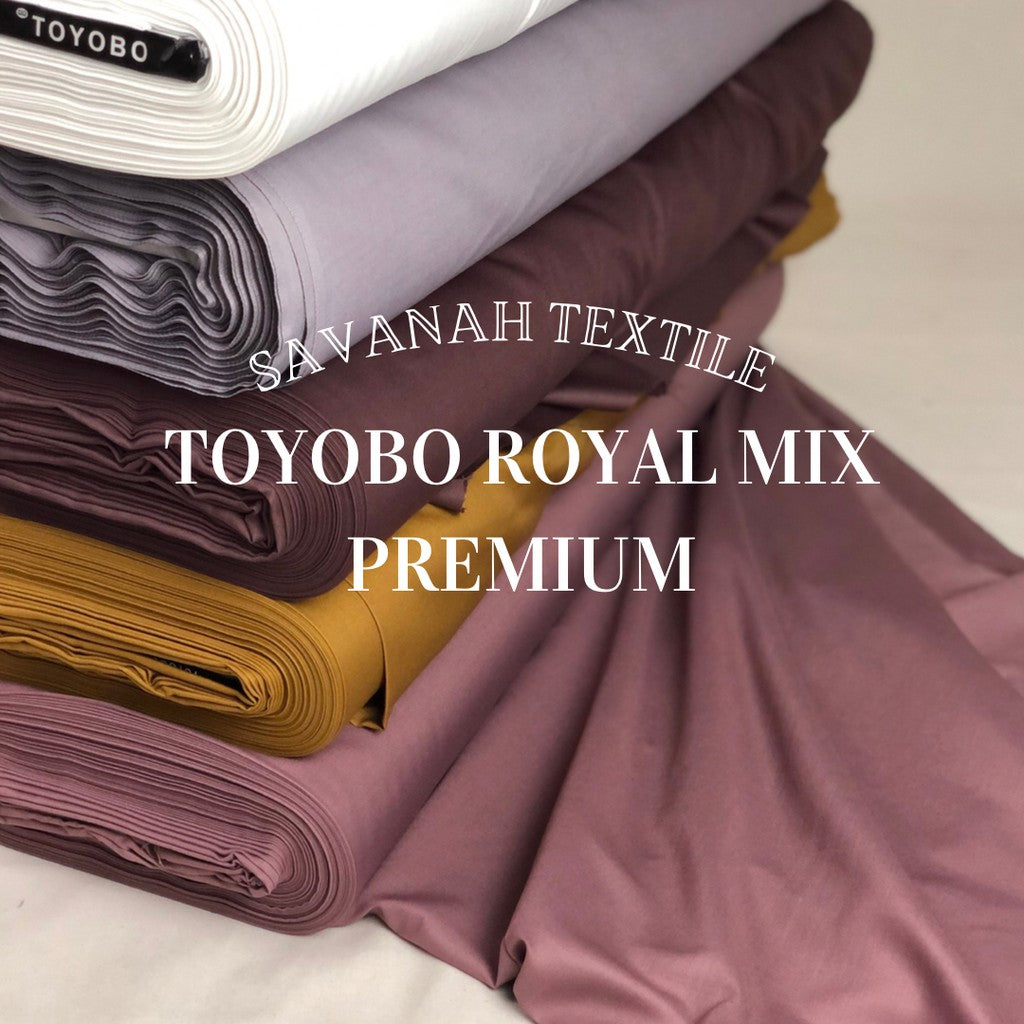 1 meter Toyobo Royal Mix Premium Fabric / Toyobo Cotton